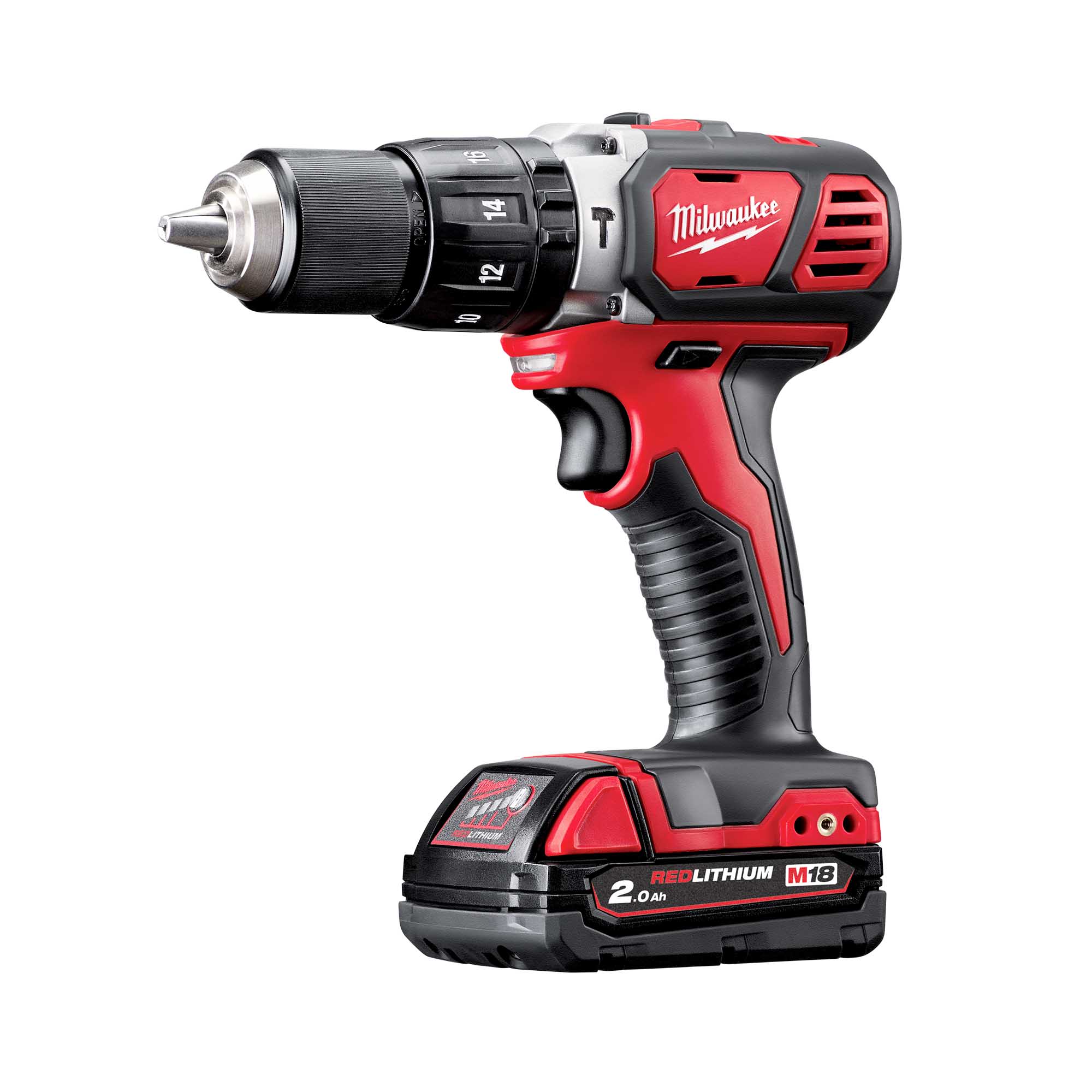 Trapano con percussione Milwaukee M18 BPD-202C 18V 2Ah - Image 3