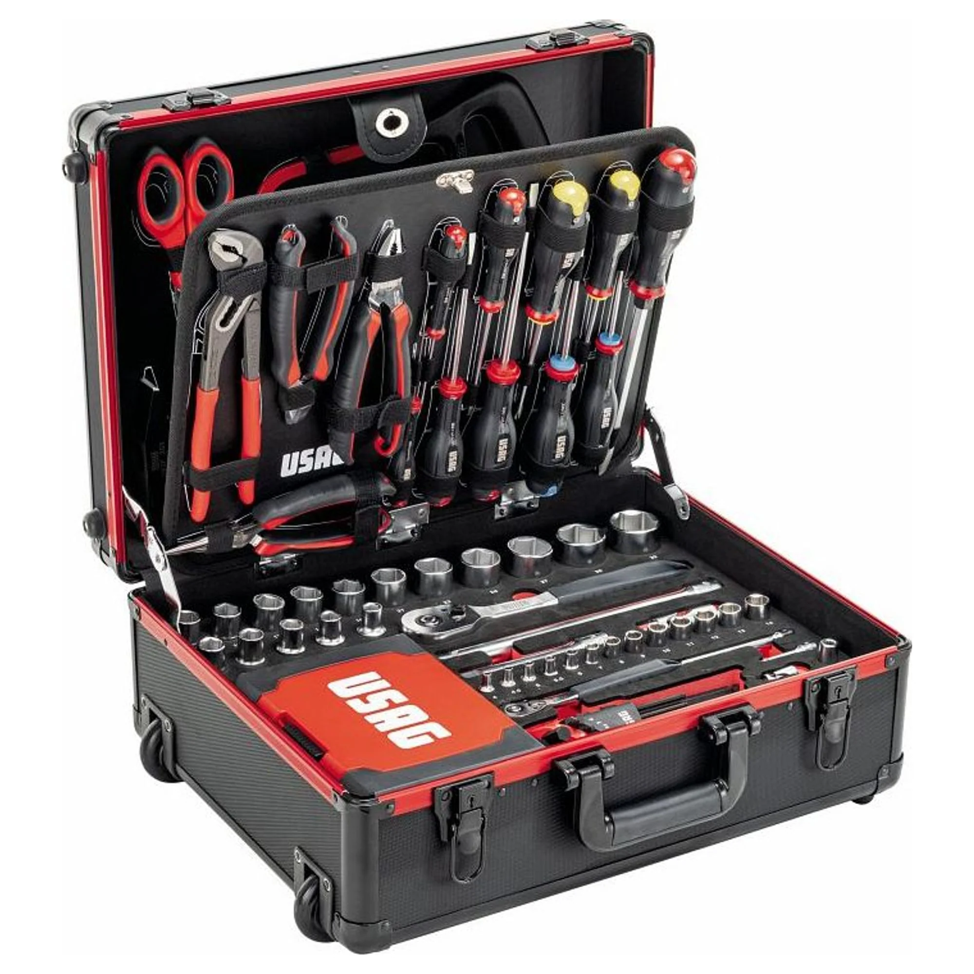 Valigia Trolley Usag 002 TMA con Assortimento Manutenzione 181 Pezzi